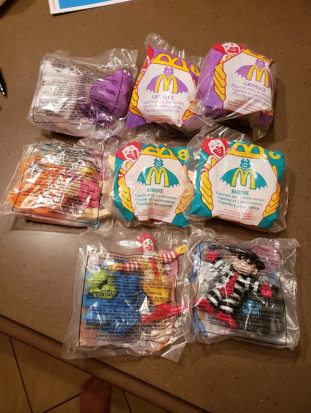 Vintage 1995 McDonald's Happy Meal Halloween Figurines
